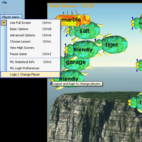 Spanish student menu login for Spanish study software program for Spanish school and Spanish homeschool programs.