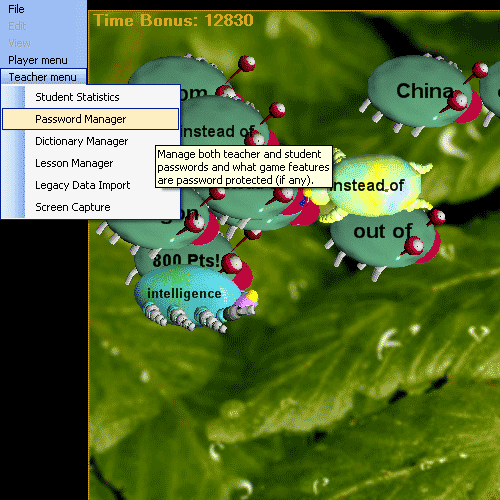 Learn Spanish Language Dictionary words teacher menu