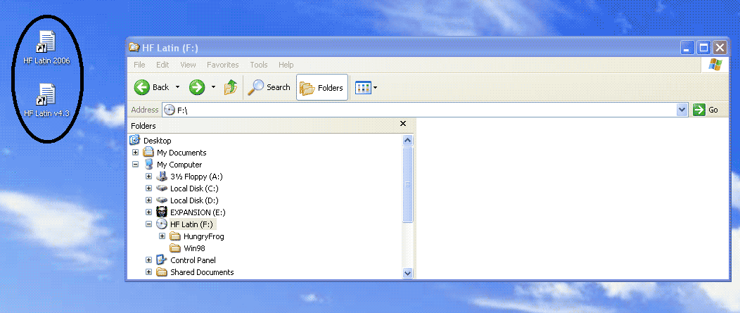 Shortcuts to installed Spanish software programs | Spanish for homeschool Spanish courses and K-12 Spanish teachers