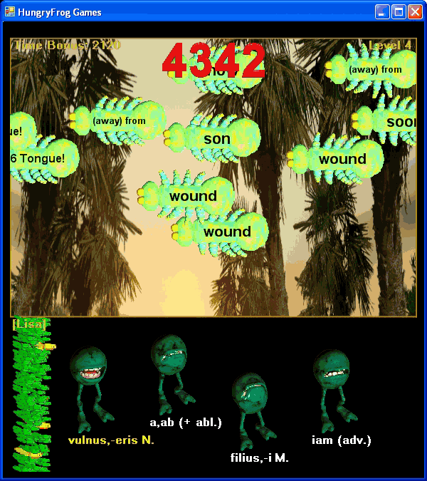 Learning spanish with the Hungry Frog Spanish language software program | Teach Spanish in homeschool spanish courses and homeschool spanish progams